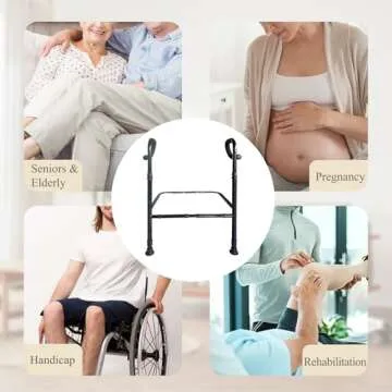 Retaodlth Versatile Stand Assist Aid for Elderly, Adjustable Couch Stand Assist for Enhanced Mobility with Extra Pair of Handles Couch Assist Rails for Elderly Seniors, Patients and Disabled