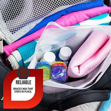 Orthodontic Dental Wax for Braces – Premium Braces Wax in Designer Marble Cases, Tooth Wax for Bra...