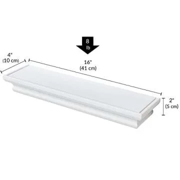 Ballucci Classic Floating Wall Shelves - Set of 2