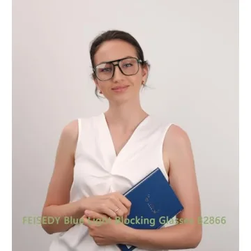 FEISEDY Stylish Blue Light Blocking Glasses for Eye Protection