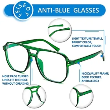 FEISEDY Stylish Blue Light Blocking Glasses for Eye Protection