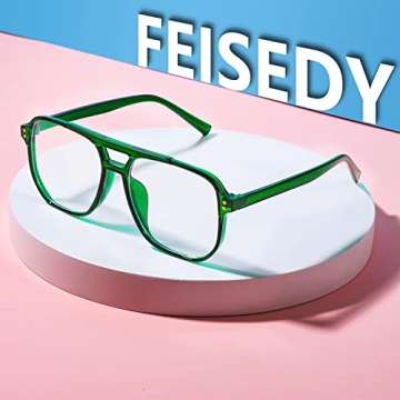 FEISEDY Stylish Blue Light Blocking Glasses for Eye Protection
