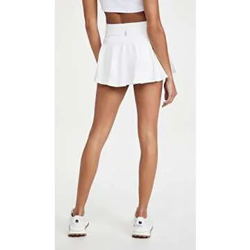 FP Movement by Free People Women's Pleats and Thank You Skort, White, M