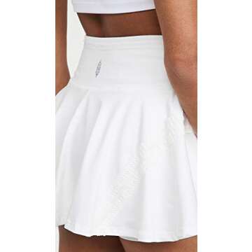 FP Movement by Free People Women's Pleats and Thank You Skort, White, M