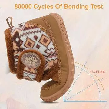 Scurtain Warm Winter Toddler Boots for Boys & Girls