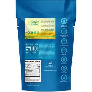 Health Garden Birch Xylitol Sweetener - 15 OZ Resealable Bag - Non-GMO and Gluten-Free Sugar Substit...