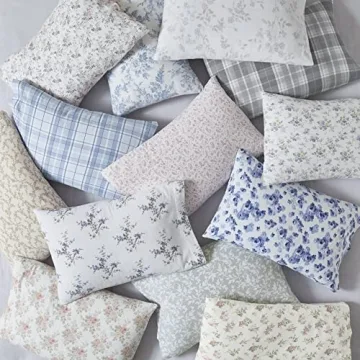 Laura Ashley Full Cotton Flannel Sheet Set for Cozy Nights