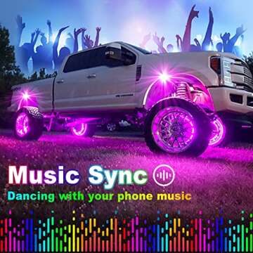 YiLaie Rock Lights for Trucks, 8 Pods RGB LED Rock Lights with APP/Remote Control & Music Mode, High...