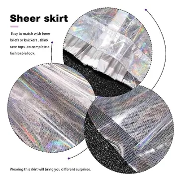 Fashionable See Through Mini Skirt for Women