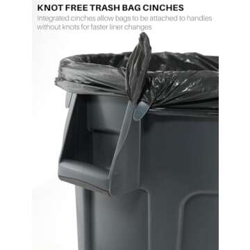 Rubbermaid Commercial BRUTE Heavy-Duty Round Trash Can