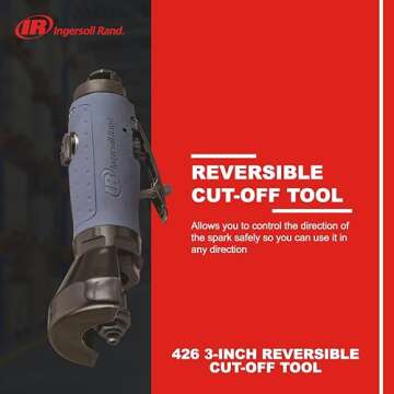 Ingersoll Rand 426 Air Reversible Cutoff Tool, 20,000 RPM, With 5 Cutoff Wheels