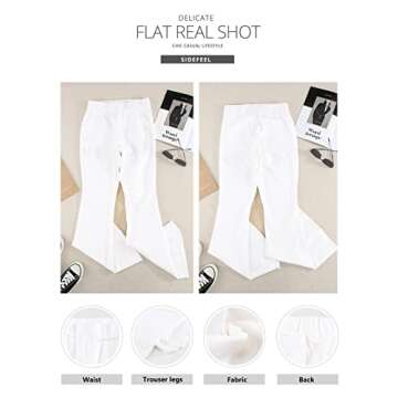 Stylish High Waisted Destroyed Flared Jeans for Women