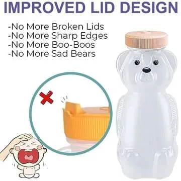 Honey Bear Straw Cups for Babies 3 pack, 8oz honeybear straw cup with improved safety lid design, Straw learning therapy cup. Leak-Proof & Food-Grade & BPA Free (PURPLE)