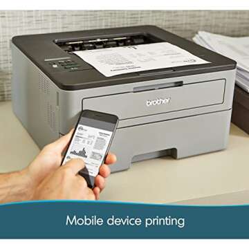 Brother Compact Monochrome Laser Printer, HL-L2350DW, Wireless Printing, Duplex Two-Sided Printing, ...