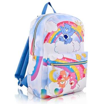 Fast Forward Care Bears Backpack for Women, Men, Unisex | Cute PU Leather Large Care Bears Backpack ...