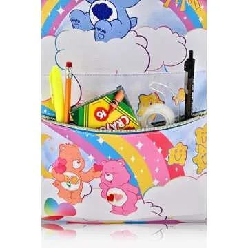 Fast Forward Care Bears Backpack for Women, Men, Unisex | Cute PU Leather Large Care Bears Backpack Purse Shoulder Purse | Care Bears Bag and Care Bears Accessories, C2PF31ZA