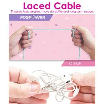 FosPower Kids Headphones with LED Cat Ears for Kids