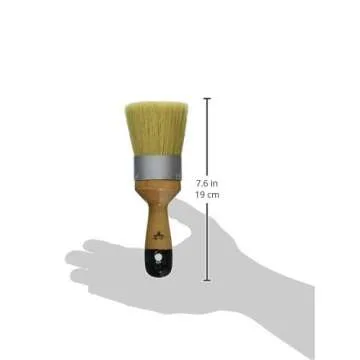 FolkArt Home Decor Wax Brush - Durable 2-Inch Boar Hair Blend Brush