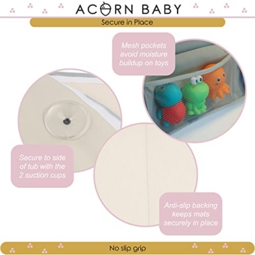 Acorn Baby Bath Kneeler & Elbow Rest Pad for Comfort
