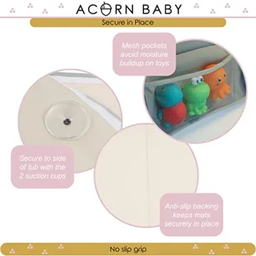 Acorn Baby Bath Kneeler & Elbow Rest Pad for Comfort