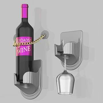 QUIDAOSO Shower Wine Glass Holder - Beer, Drink & Wine Accessory