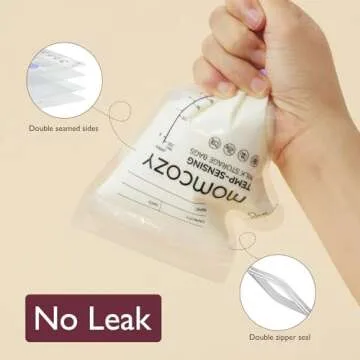 Momcozy Breastmilk Storage Bag Leak-Proof with Pour Spout 60 Count