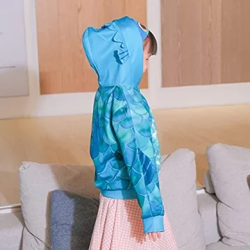 Fun Kids Zip Sea Monster Hoodie for Ages 2-9