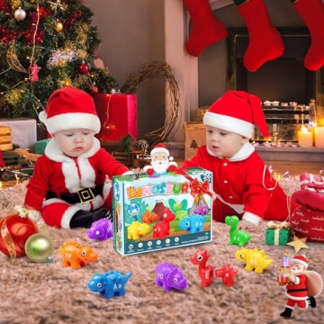 52 PCS Dinosaur Matching Toy for Learning ABCs and Colors