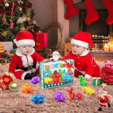 52 PCS Dinosaur Matching Toy for Learning ABCs and Colors