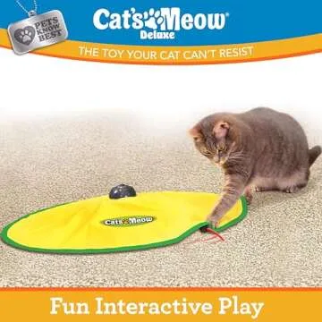 Cat's Meow Motorized Wand Toy for Cats – 3 Speed Fun