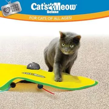 Cat's Meow Motorized Wand Toy for Cats – 3 Speed Fun
