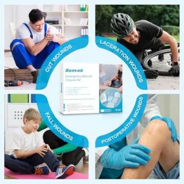 Emergency Wound Closure Kit - Zip Sutures Butterfly Bandaids