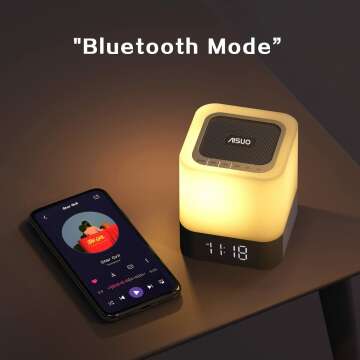 Aisuo Night Light: Multi-Function Bedside Lamp