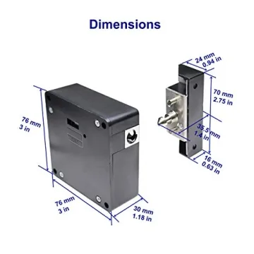 ETEKJOY RFID Electronic Cabinet Lock - 5 IC Cards Included