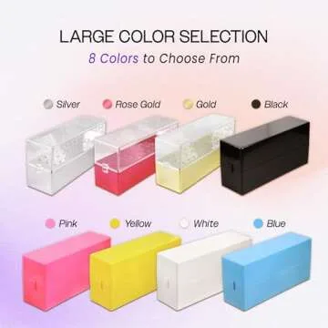 PANA Rectangle Nail Drill Bit Holder Display Organizer Case - Dustproof Carbide Bit Storage Container Box For Manicure Tools Nail Salon - 30 Holes Black (Drill Bits Not Included)