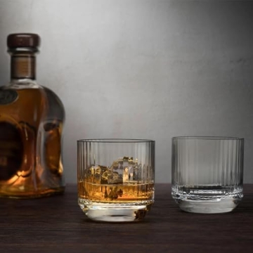 HISTORY COMPANY Vintage Rocks Glass Set for Cocktail Enthusiasts