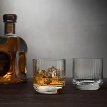 HISTORY COMPANY Vintage Rocks Glass Set for Cocktail Enthusiasts