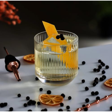 HISTORY COMPANY Vintage Rocks Glass Set for Cocktail Enthusiasts