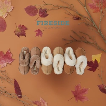Dearfoams Women's Shearling Slippers for All Seasons