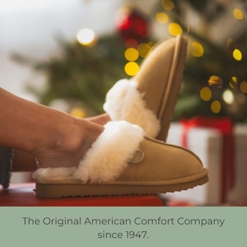 Dearfoams Women's Shearling Slippers for All Seasons