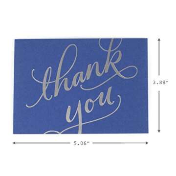 Elegant Hallmark Thank You Notes - 40 Cards & Envelopes