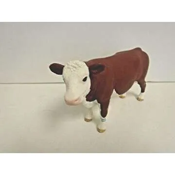 Schleich Farm World Hereford Cow Figurine - Farm Toys for Kids