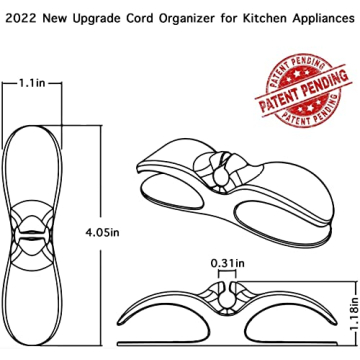 AFunCrafter Kitchen Cord Organizer - 3 Pack Flexible Holders