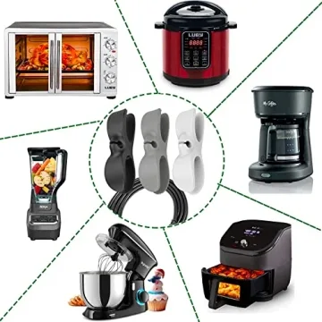 AFunCrafter Kitchen Cord Organizer - 3 Pack Flexible Holders