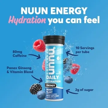 Nuun Energy Electrolyte Tablets with Caffeine and B Vitamins