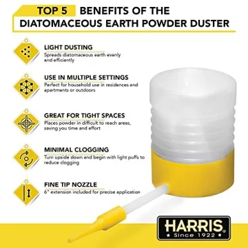 Harris Diatomaceous Earth Powder Duster for Indoor Use