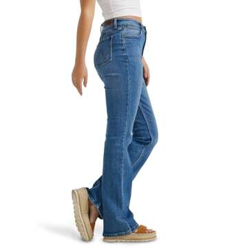 Wrangler Women's High Rise Bootcut Jean - Classic Style & Comfort