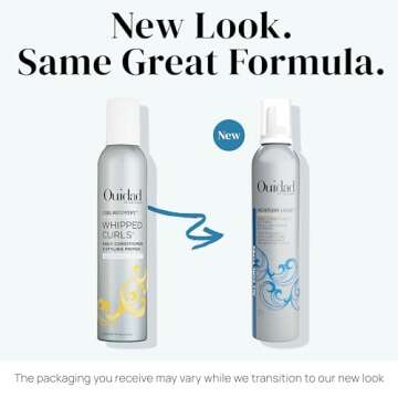 Ouidad Moisture Lock Whipped Curls Daily Hair Conditioner and Primer - 8.5 fl oz, Olive Oil, Shea Butter, and Glycerin, Curl Moisturizing Conditioner and Leave-in Styling Primer, All Curl Types