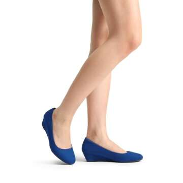 DREAM PAIRS Stylish Women’s Debbie Mid Wedge Pumps