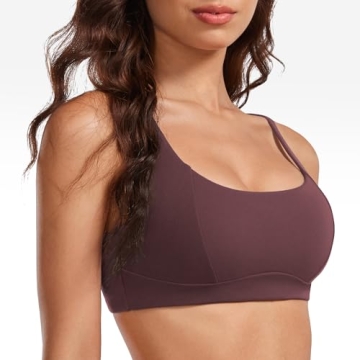Stylish INGIA Square Scoop Neck Sports Bra for Yoga